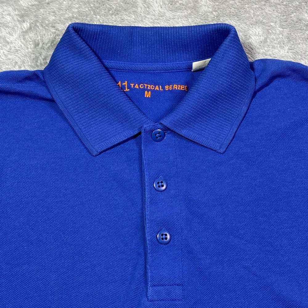 5.11 Tactical Series Polo Shirt Men's Medium Blue Short‎ Sleeve Casual Work